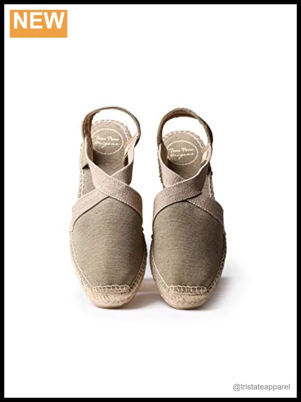 Toni Pons Verdi-V Espadrille Wedge Slip-On Canvas Sandal Comfort